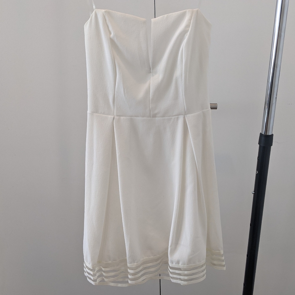 Strapless mini dress